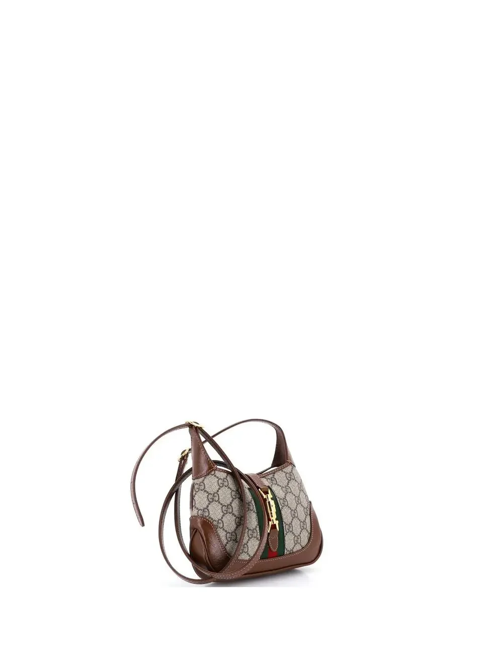 Gucci Jackie Hobo Gg Coated Canvas Mini #242275G15B